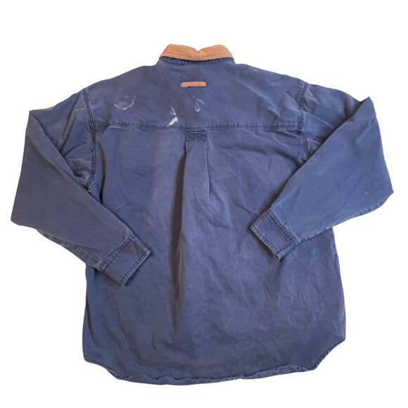 Vintage 955 Originals Button Up Shirt Mens Large Casual Comfy Flannel Denim Top - Picture 6 of 13